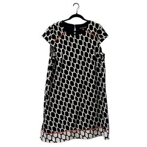 Madison Leigh Cap Sleeve Dress | Geometric Design | 20W